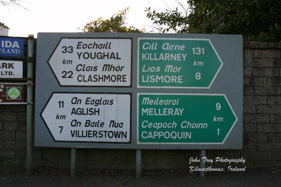 Local road signs